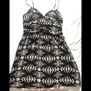 Abstract print cocktail dress